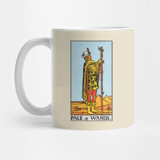 Page of wands tarot card by Nate's World of Tees